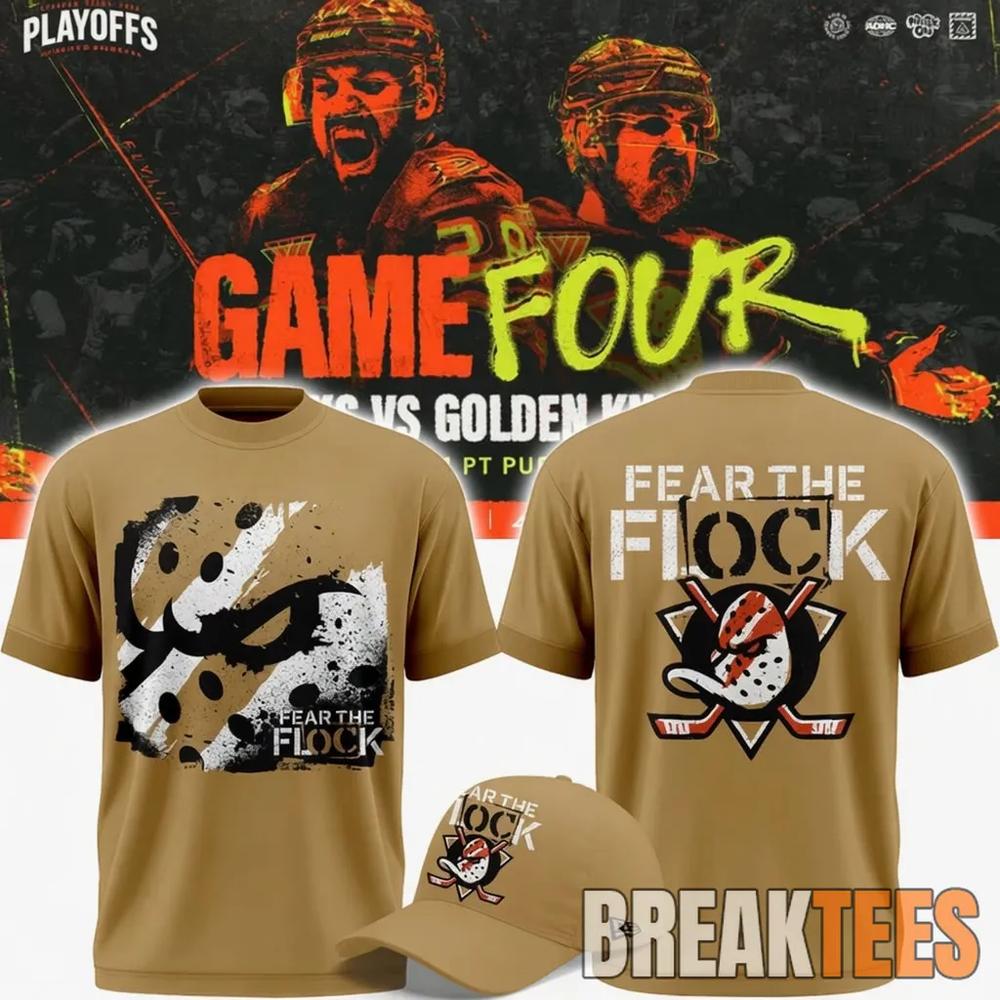 Anaheim Ducks 2026 Fear The Flock Playoff Limited Edition T-Shirt Anaheim Ducks 2026 Fear The Flock Playoff Limited Edition T-Shirt