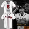 Atlanta Braves In Memory Ted Turner 1938-2026 Baseball Jersey