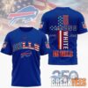 Chicago Bears NFL God America 250 Years Limited Edition 3D T-Shirt