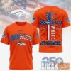Detroit Lions NFL God America 250 Years Limited Edition 3D T-Shirt