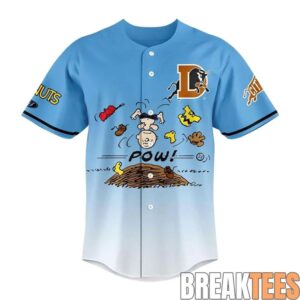 Durham Bulls x Peanuts Night 2026 Personalized Baseball Jersey 2