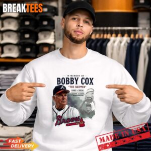 In Memory Of Bobby Cox The Skipper 1941 - 2026 Atlanta Braves Baseball T-Shirt 3