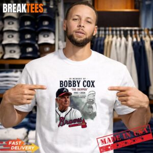 In Memory Of Bobby Cox The Skipper 1941 - 2026 Atlanta Braves Baseball T-Shirt