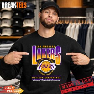Los Angeles Lakers Western Conference NBA Graphic T-Shirt 3
