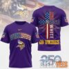 Miami Dolphins NFL God America 250 Years Limited Edition 3D T-Shirt