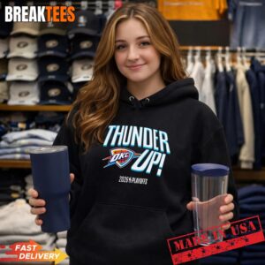 Oklahoma City Thunder Up 2026 NBA Playoffs Basketball Logo T-Shirt 1