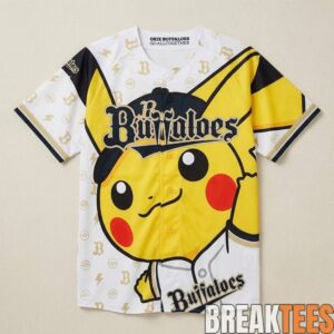 Orix Buffaloes x Pokemon Pikachu Special Baseball Jersey