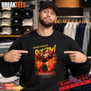 Ronda Rousey Rowdy Flames Stance Shirt 3