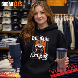 Skull Im A Die Hard Houston Astros Baseball Fan Your Approval Is Not Required Us Flag T-Shirt 1