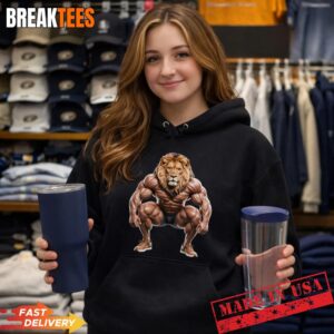 The Lion Doesn't Wipe Funny Gen Z Joke Raunchy Meme T-Shirt 1
