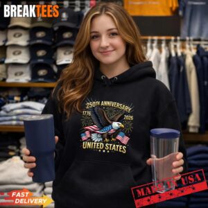 USA 250th Anniversary Eagle Flag 1776-2026 T-Shirt 1