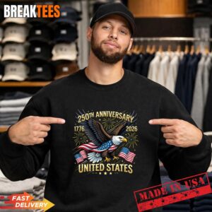 USA 250th Anniversary Eagle Flag 1776-2026 T-Shirt 3